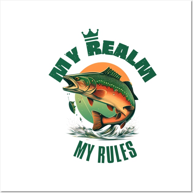 Fishing with norm, fish realm Wall Art by GraphGeek